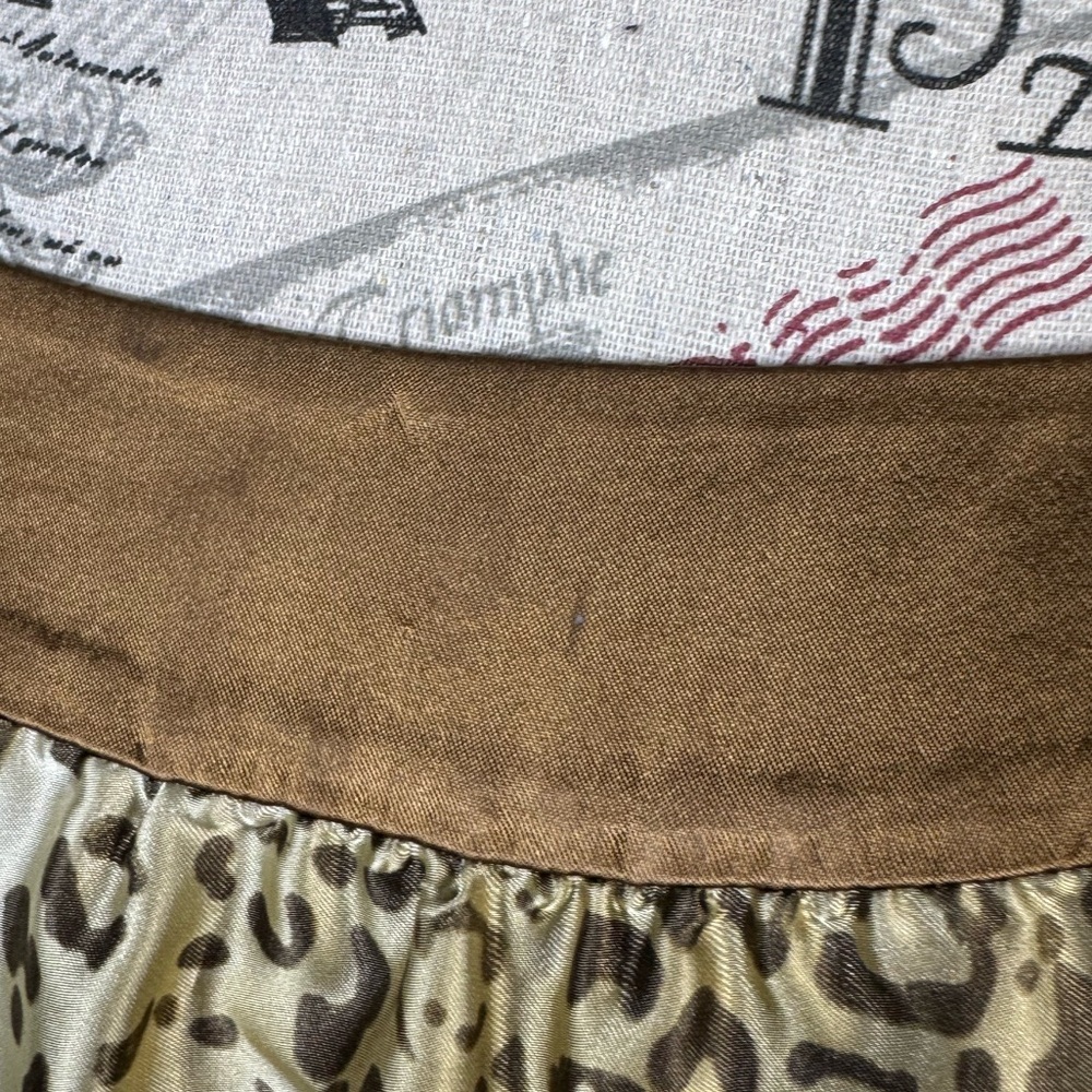 Joseph Ribkoff Cream and Brown Leopard Print Puff Sleeve Top - Picture 3 of 11